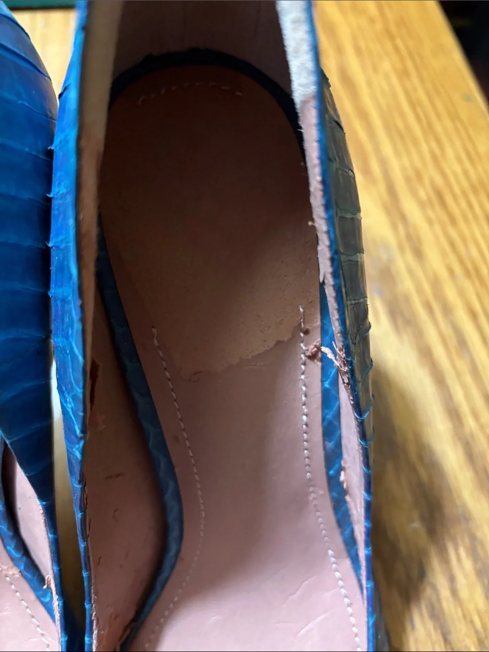 Vince Camuto Blue-Teal Peep-Toe Pumps